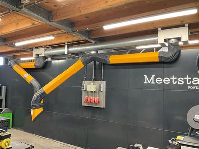 Översiktsbild av Plymovent welding fume extraction arm (2x)